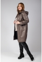 Женское кожаное пальто из натуральной кожи с капюшоном 8023423-7