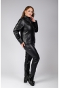 Женская кожаная куртка из натуральной кожи с воротником 8023424-4