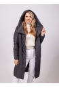 Женское пальто из текстиля с капюшоном 8023440-3